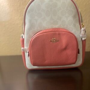 Coach Pink and White Bags